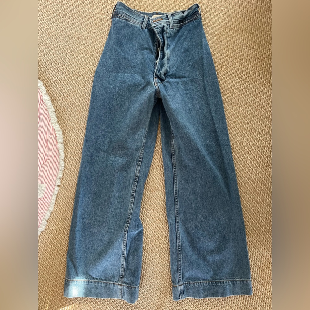 Jesse Kamm Cowboy blue Japanese denim sailor pants size 4